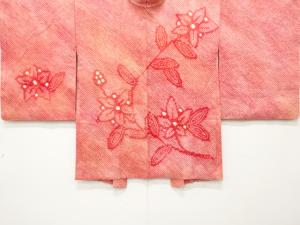 アンティーク　本総絞り　枝花模様　絵羽織